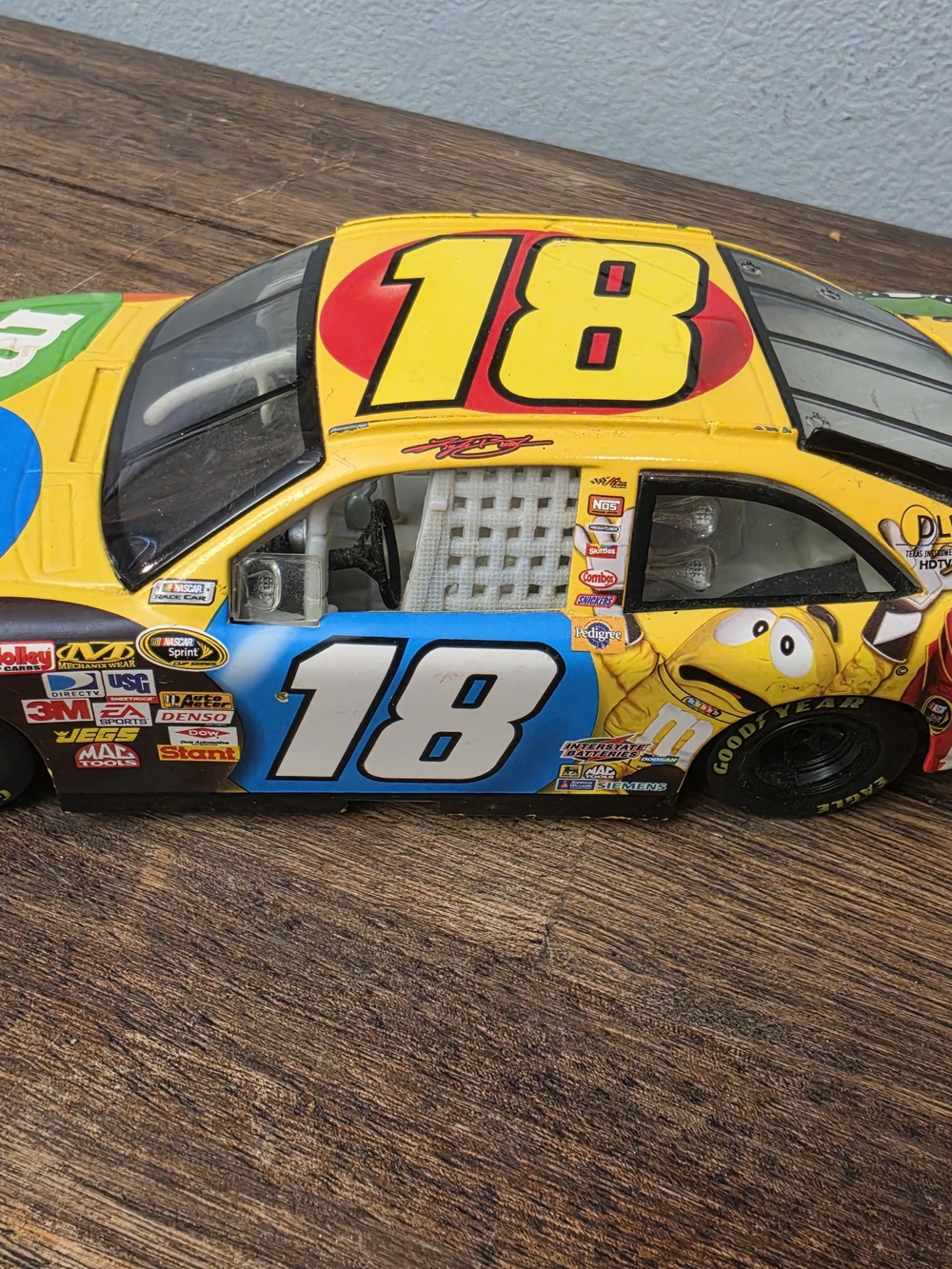 Kyle Busch #18 M&M’s NASCAR Diecast Race Car Toyota Camry Collectible